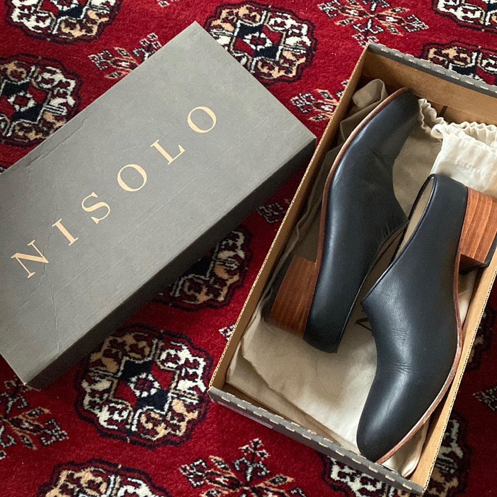 Nisolo Sofia Mule - 7.5 Black